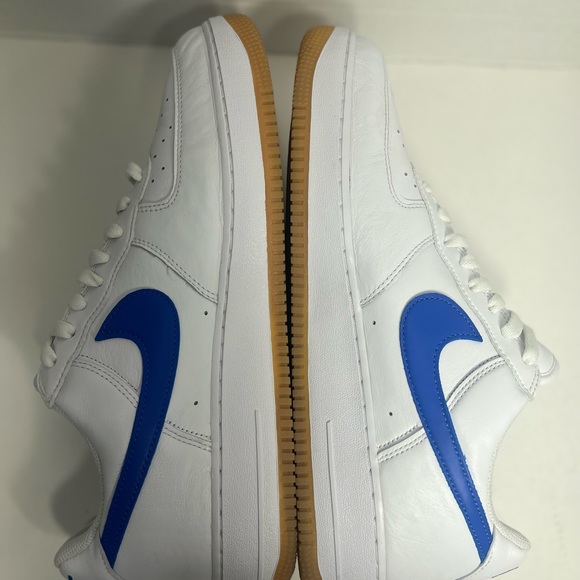 Nike Air Force 1'07 Low Men's Shoes White/Royal Blue DJ3911-101 Used Size 13 - Picture 5 of 12
